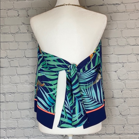 Express Tropical Palm Print Tank Top - Picture 3 of 8